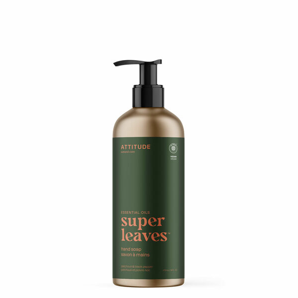 Attitude Přírodní mýdlo na ruce Super leaves Essentials - Patchouli & Black Pepper 473 ml porovnat ceny