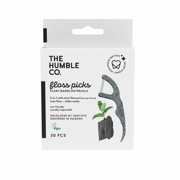 Humble Dental floss picks dřevěné uhlí 50ks porovnat ceny