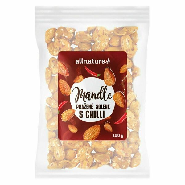 Allnature Mandle pražené solené s chilli 100 g porovnat ceny