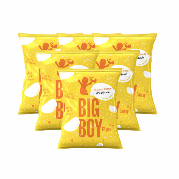 Big Boy Proteinové chipsy Butter & Cheese 6 x 30 g porovnat ceny