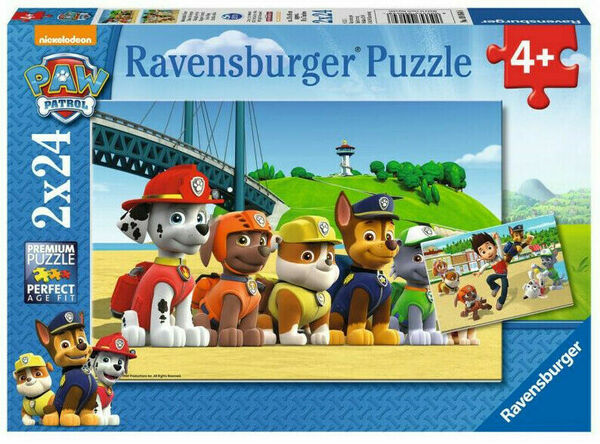 Ravensburger  Tlapková Patrola: Stateční psi; 2x24 dílků porovnat ceny