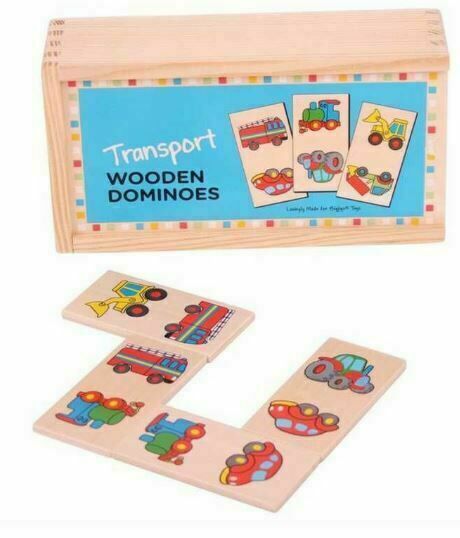 Bigjigs Toys Dřevěné domino dopravní prostředky porovnat ceny