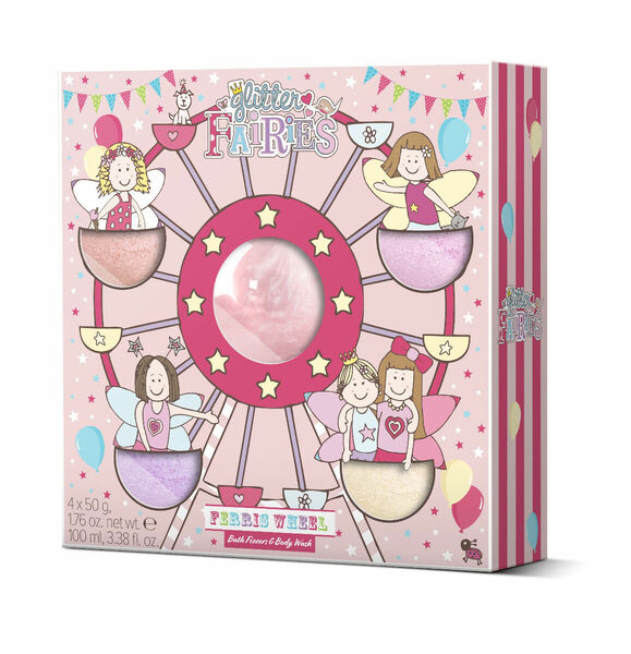 Grace Cole Dárková sada Ferris Wheel sprchový gel 100 ml + šumivá koule do koupele 4x50 g porovnat ceny