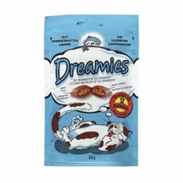 Dreamies kočka pochoutka s lososem 60 g porovnat ceny
