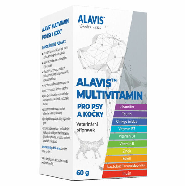 ALAVIS Multivitamín pro psy a kočky 60 g porovnat ceny
