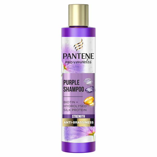 Pantene Miracles Strength & Anti-Brassiness Šampon, Fialový 225 ml porovnat ceny