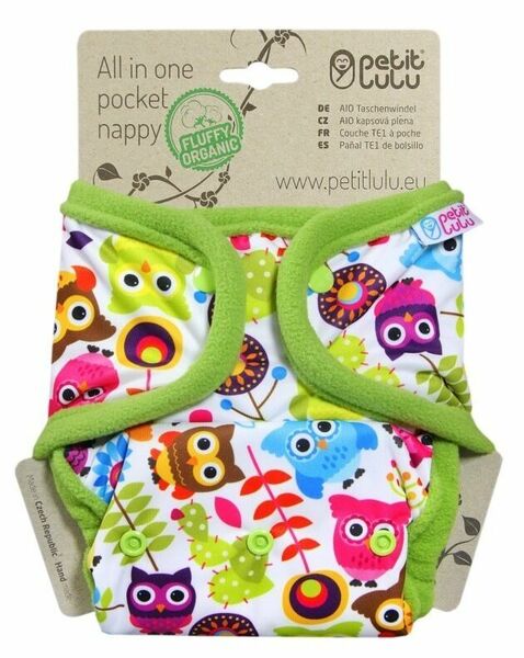 Petit Lulu All In One kapsová plena patent - Veselé sovičky porovnat ceny