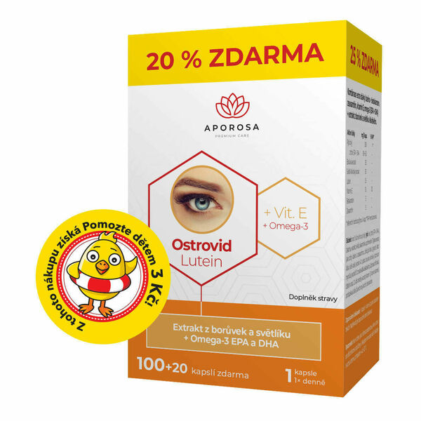 APOROSA premium Ostrovid Lutein 120 kapslí porovnat ceny