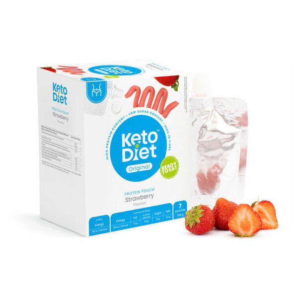 KETODIET Proteinová kapsička jahoda 7 porcí porovnat ceny