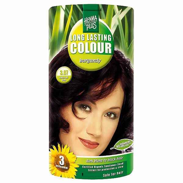 HENNA PLUS Přírodní barva na vlasy BURGUNSKÁ HNĚDÁ 3.67 100 ml porovnat ceny