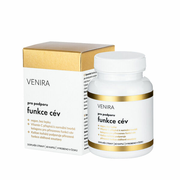 Venira Pro podporu funkce cév 60 kapslí porovnat ceny