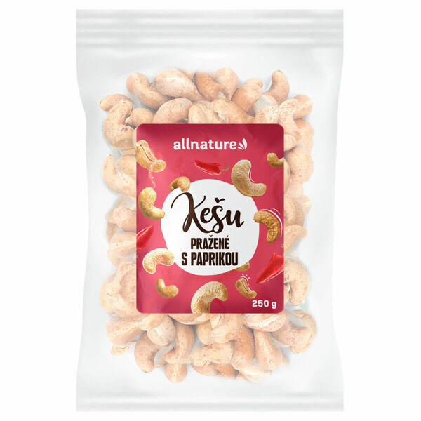 Allnature Kešu pražené paprika 250 g porovnat ceny