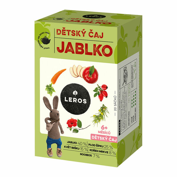 Leros Dětský čaj Jablko 20x2g porovnat ceny