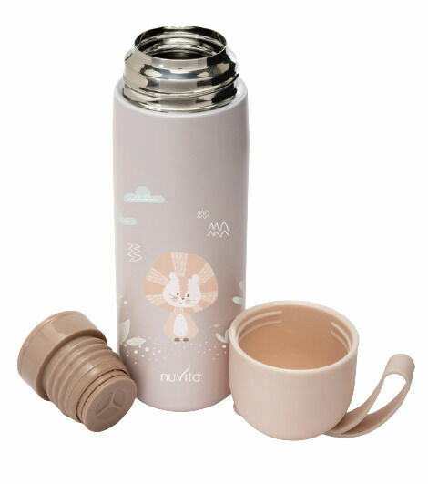 Nuvita Termoska s silikonovým držákem 400ml, Pink 1ks porovnat ceny