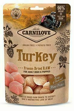 Carnilove Raw Freeze-dried Snacks Turkey 60g porovnat ceny