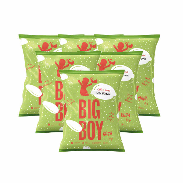 Big Boy Proteinové chipsy Chili & Lime 6 x 30 g porovnat ceny