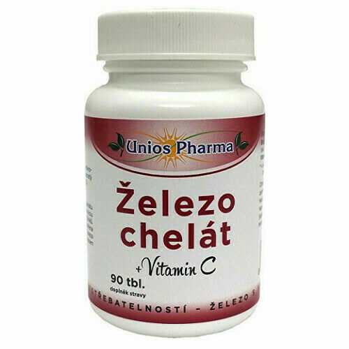 Uniospharma Železo chelát+vitamín C tbl.90 porovnat ceny