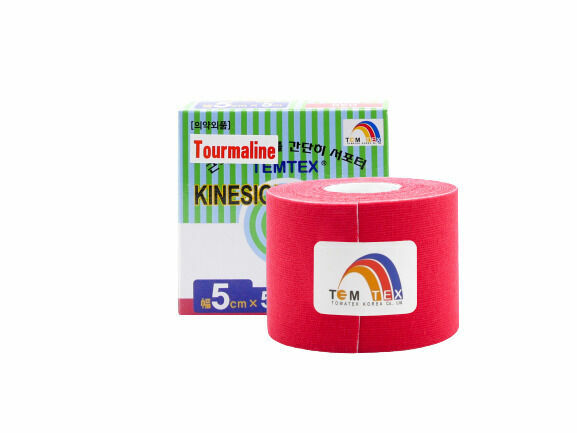 Temtex kinesio tape Tourmaline, červená tejpovací páska 5cm x 5m porovnat ceny