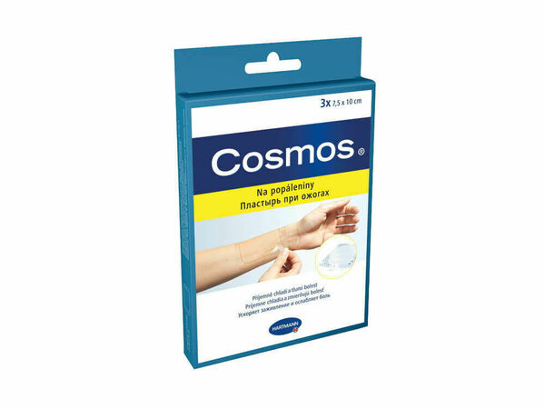 COSMOS Rychloobvaz na popáleniny 7.5x10cm/3ks porovnat ceny