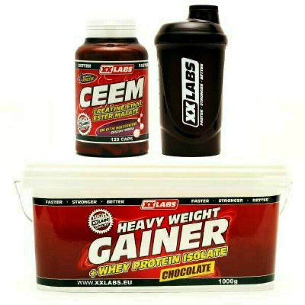 XXLABS CEEM 120 kapslí + GAINER čokoláda 1000 g + šejkr ZDARMA porovnat ceny