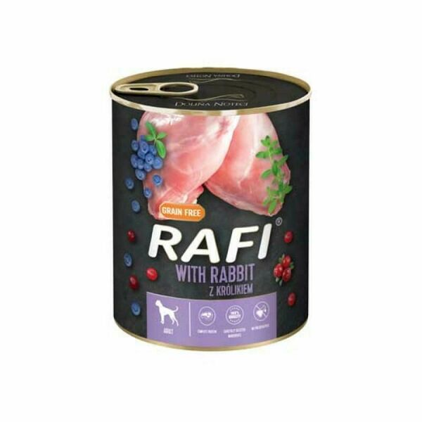Rafi paštika s králíkem, borůvkami a brusinkami 800g - konzerva porovnat ceny
