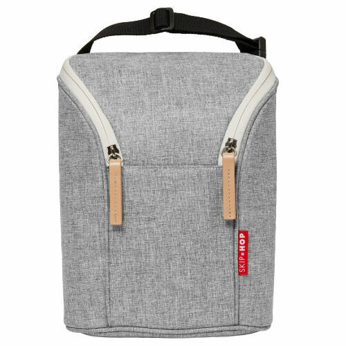 Skip Hop  Taška termo na dvě láhve - grey melange porovnat ceny