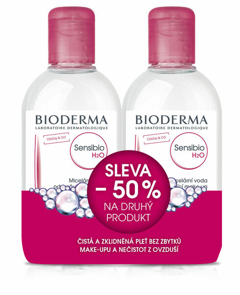 BIODERMA Sensibio H2O micelární voda výhodné balení 2x250ml porovnat ceny