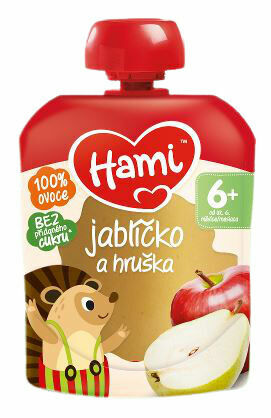 Hami ovocná kapsička Jablíčko a hruška 100g porovnat ceny