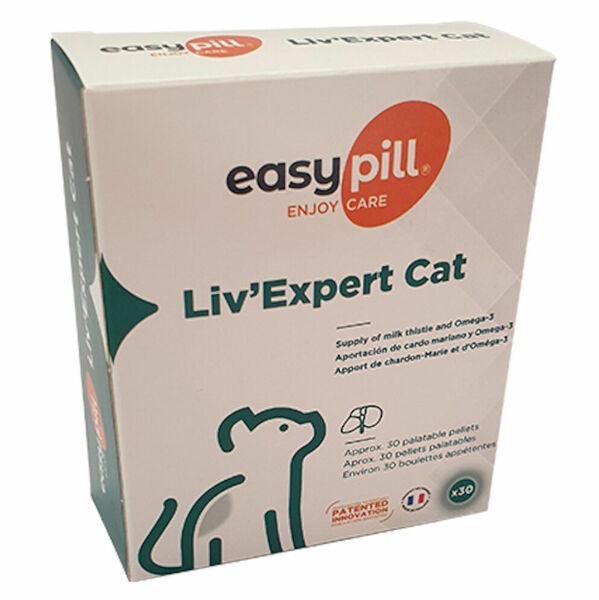 EASYPILL Liver support/Liv´Expert Cat na akutní onemocnění jater pro kočky 60 g porovnat ceny