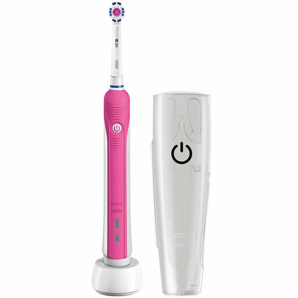 ORAL-B Pro 750 3DWhite Pink elektrický zubní kartáček + Cestovní pouzdro porovnat ceny