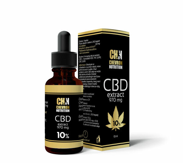Chevron Nutrition CBD Konopný olej 10% 970 mg 10 ml porovnat ceny