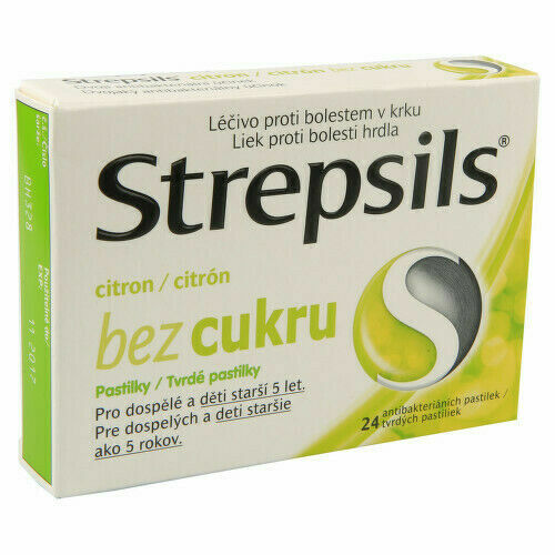 STREPSILS CITRON BEZ CUKRU 0,6MG/1,2MG pastilka 24 porovnat ceny