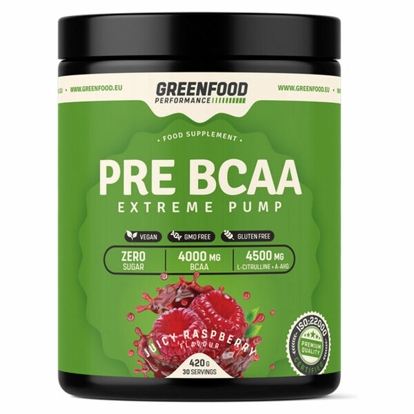 GREENFOOD NUTRITION Performance pre BCAA šťavnatá malina 420 g porovnat ceny