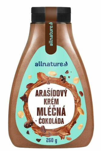 Allnature Arašídový krém s mléčnou čokoládou 260 g porovnat ceny