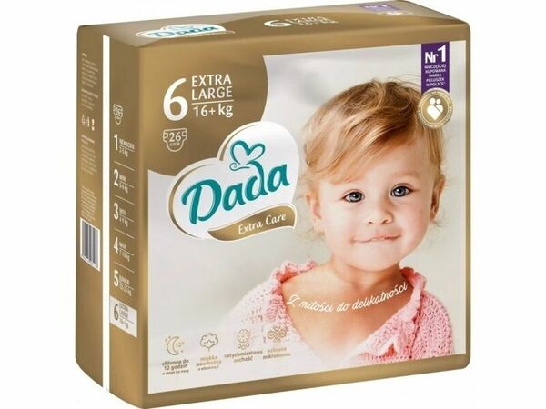 DADA Pleny jednorázové Extra Care XL vel. 6 (16+ kg), 26ks porovnat ceny