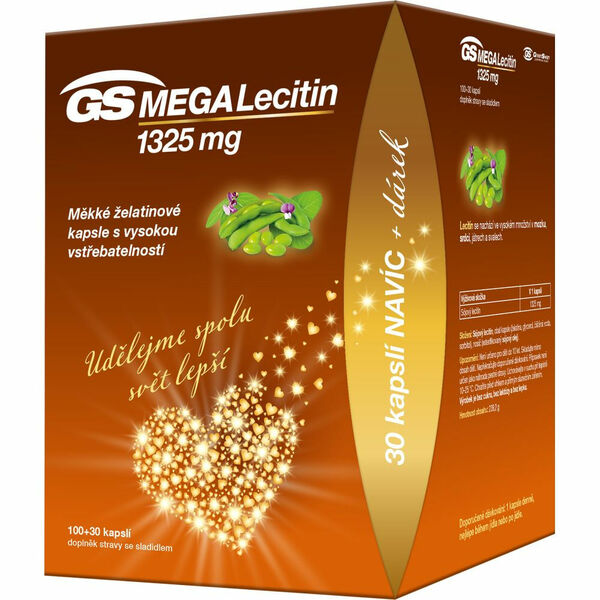 GS Megalecitin 1325 mg 100 + 30 kapslí DÁREK 2021 porovnat ceny