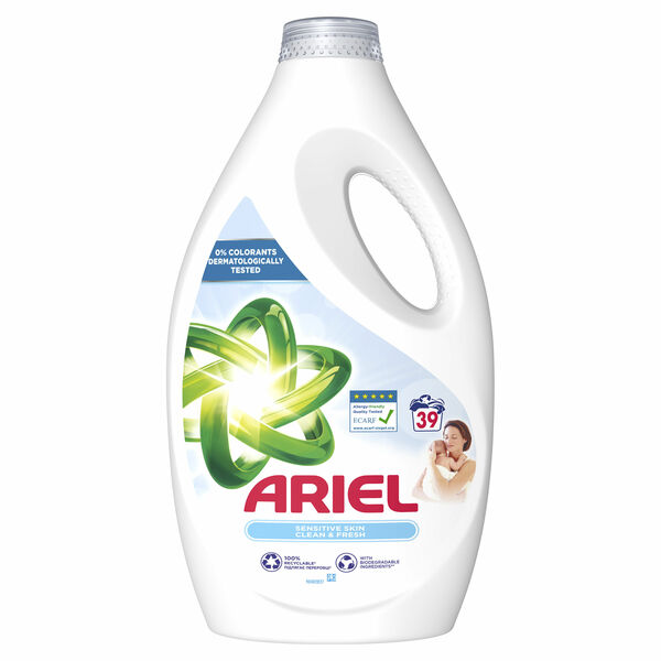 Ariel prací gel Sensitive 39 dávek 1.95 l porovnat ceny