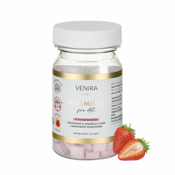 Venira kids Vitamin C pro děti ve formě kostiček 120 tablet porovnat ceny
