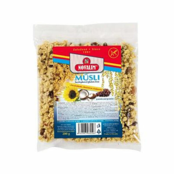 NOVALIM Granulované müsli s rozinkami bez lepku 200 g porovnat ceny