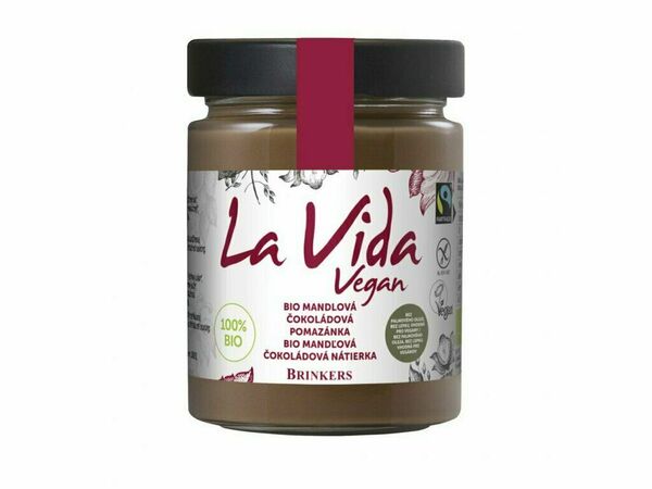 La Vida Vegan Chocolate Almond, bio čoko pomazánka s mandlemi, 270g porovnat ceny