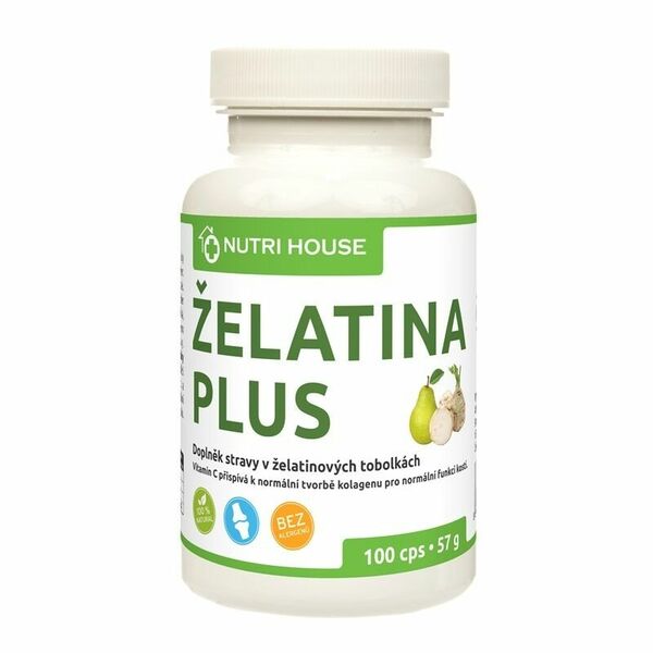 NUTRI HOUSE Želatina Plus 100 kapslí porovnat ceny