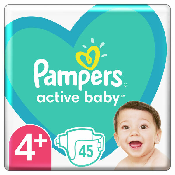 Pampers Active Baby Plenky velikost 4+ 45ks porovnat ceny