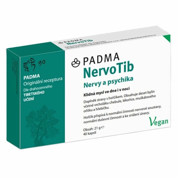 PADMA NervoTib Nervová soustava s hořčíkem 40 kapslí porovnat ceny