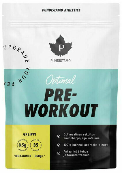 Puhdistamo Pre-Workout + Caffeine grep 350g porovnat ceny