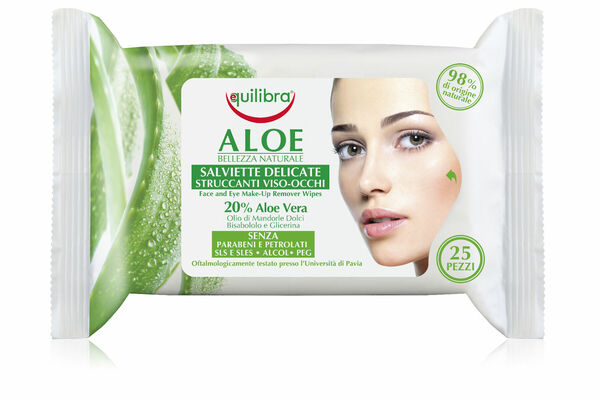 Equilibra Aloe Face/Eye Make up Remover Wipes odličovací ubrousky 25 ks porovnat ceny
