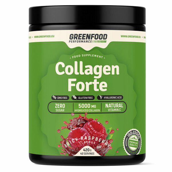 GREENFOOD NUTRITION Performance collagen forte šťavnatá malina 420 g porovnat ceny