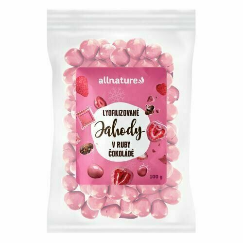 Allnature Mrazem sušené jahody v ruby čokoládě 100 g porovnat ceny