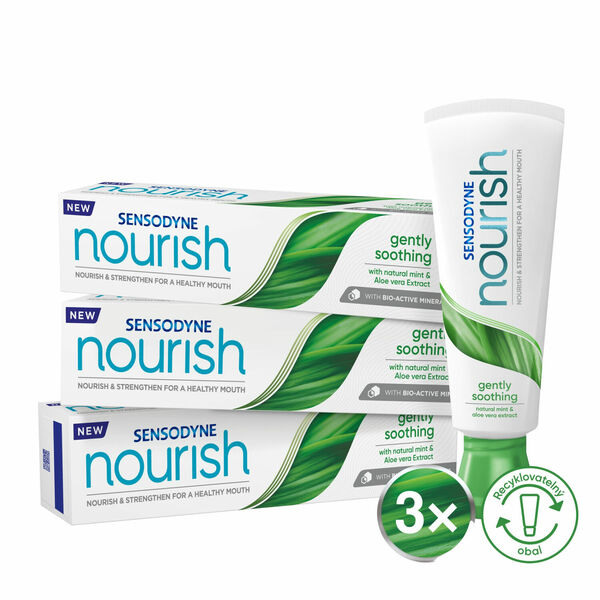 Sensodyne zubní pasta Nourish Gently Soothing 3 x 75 ml porovnat ceny