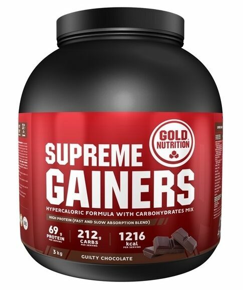 GoldNutrition Supreme Gainers čokoláda 3000g porovnat ceny