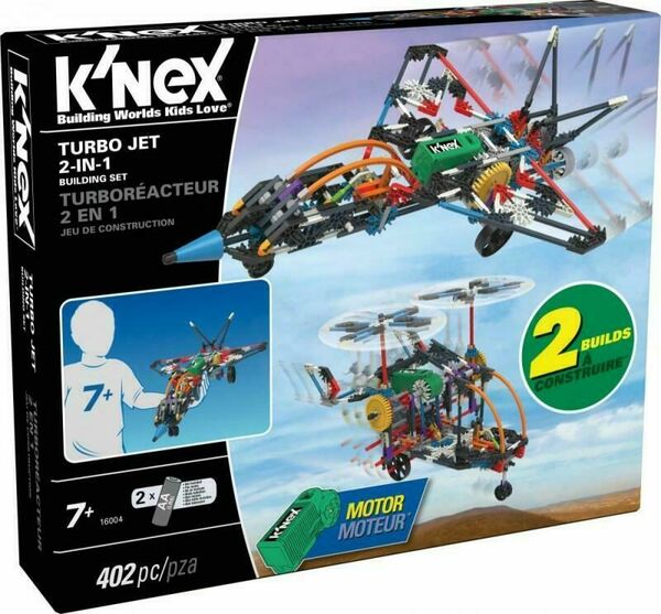 K´NEX  K'nex Stavebnice letadlo Turbo Jet 2v1 402 dílků porovnat ceny